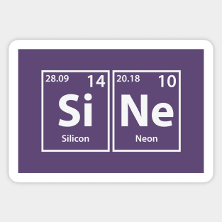 Sine (Si-Ne) Periodic Elements Spelling Sticker